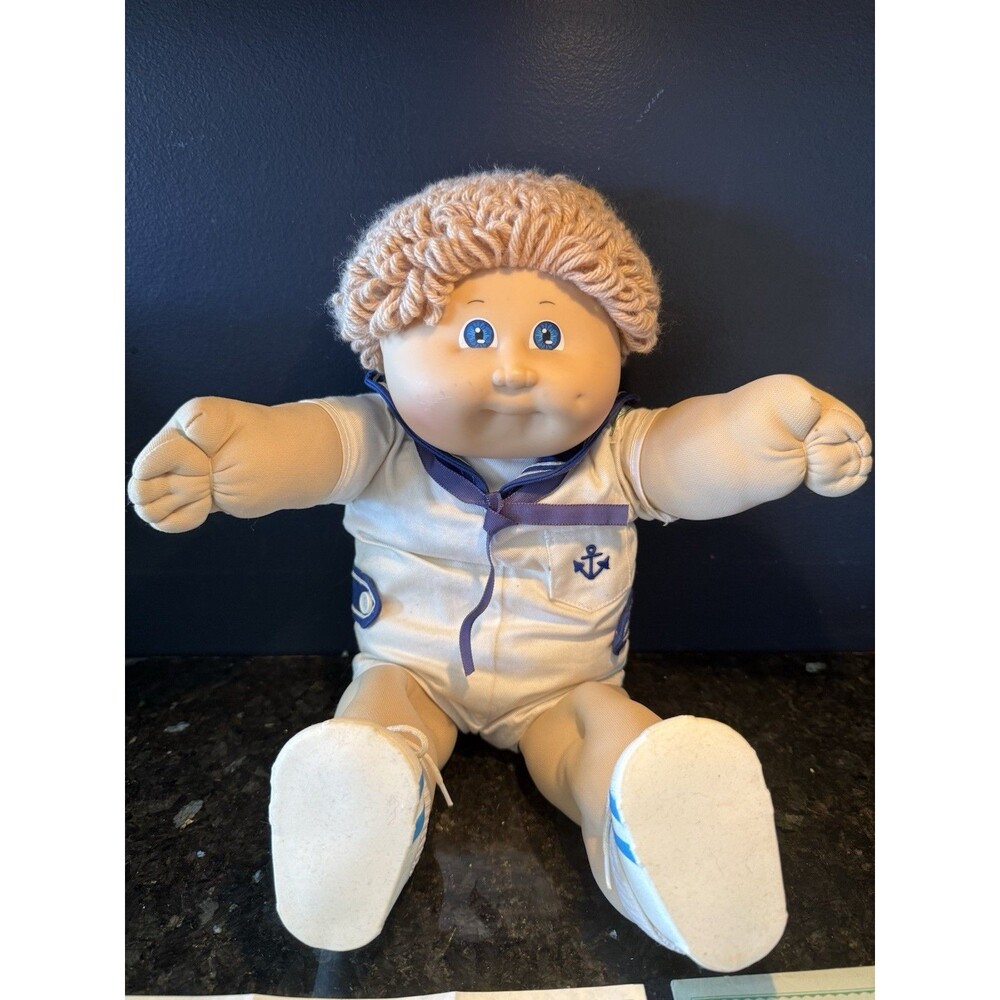 1983 Cabbage Patch Kid Brandon Kirby Signed Xavier Roberts w Papers Sailor - Picture 2 of 16